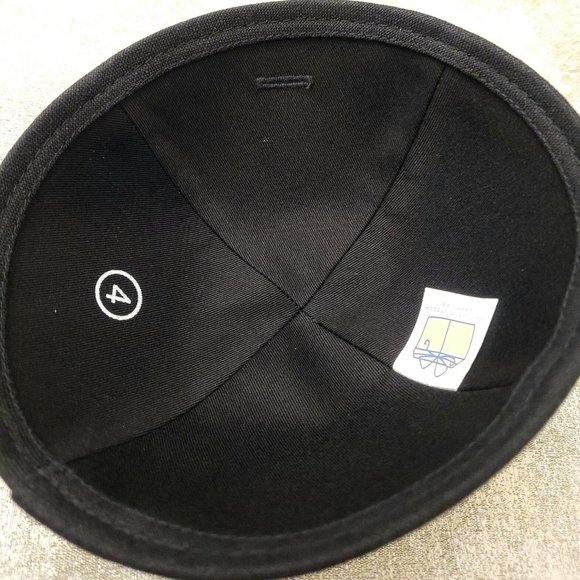 Black Linen KIPPAH Yarmulke Yarmulka Kippa Kipa Jewish Head Covering #4 - Picture 4 of 6